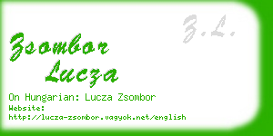 zsombor lucza business card